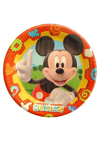 Mıckey Club House Kağıt Tabak 23 Cm