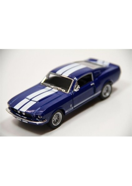 1967 Shelby Gt500 (Mavi) 1:38 Metal Çek Bırak Araba