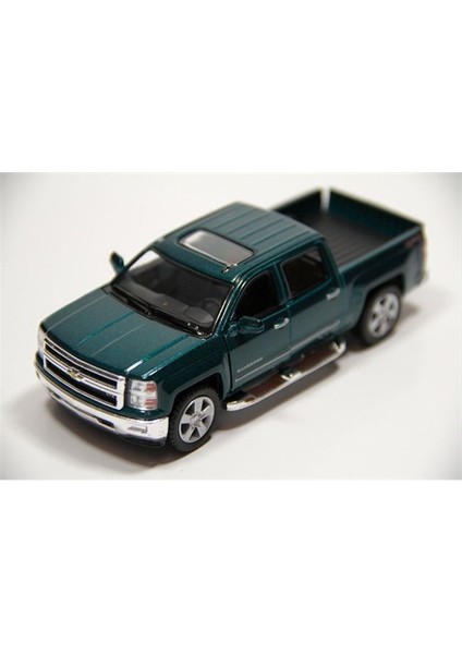 Yeşil 2014 Chevrolet Silverado 1:46 Ölçekli Metal Araba