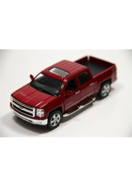 Kırmızı 2014 Chevrolet Silverado 1:46 Ölçekli Metal Araba