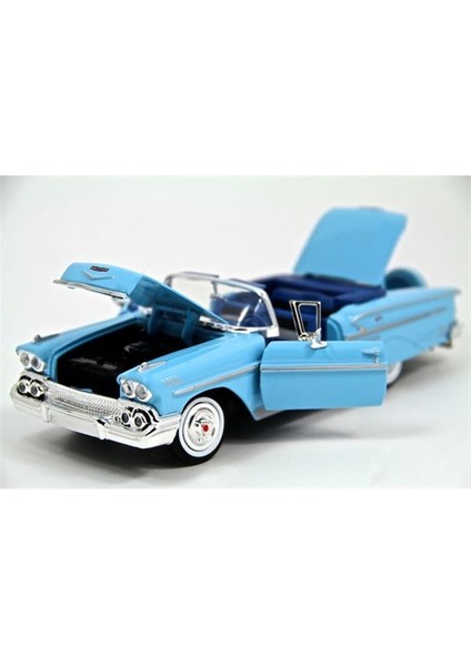 Motor Max 1:24 1958 Model Chevy Impala (Mavi) modelleri