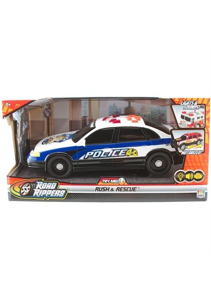 R.R. Rush Rescue Sesli Ve Işıklı Polis Aracı