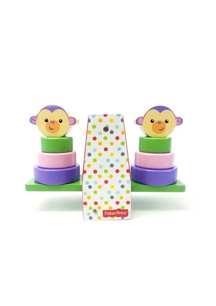 Fisher Price Ahşap Denge Kulesi Maymun
