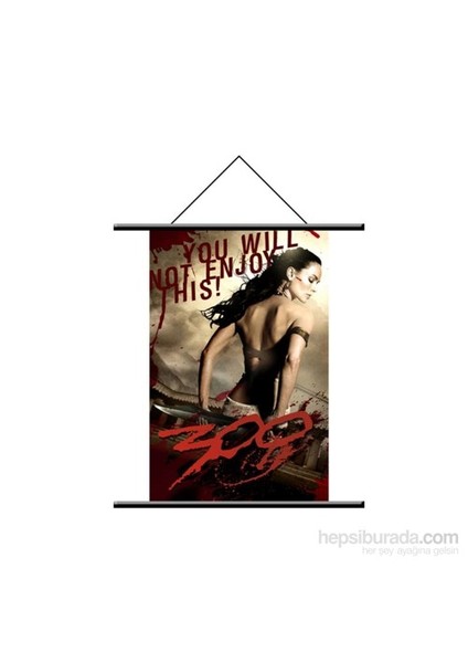 300 Spartan Wall Scroll Queen Gorgo Duvar Afişi