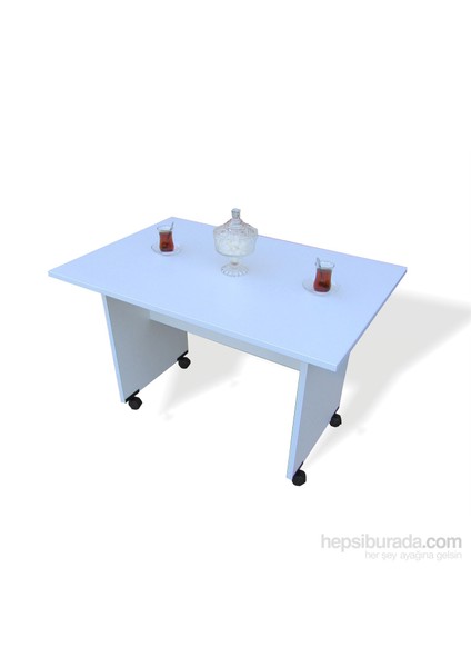 Tekerlekli Sehpa 90X60X60 Beyaz fiyatları