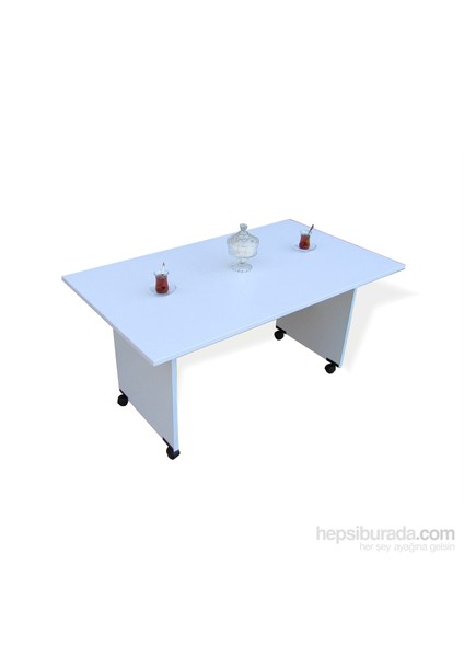Tekerlekli Sehpa 120X70X60 Beyaz modelleri