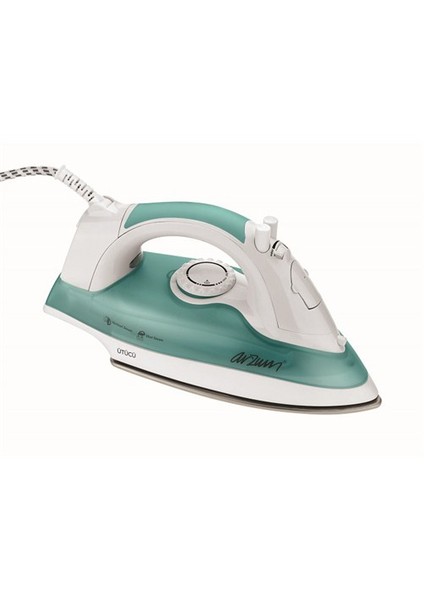 AR628 Ütücü 1800W Çelik Tabanlı Buharlı Ütü - Yeşil