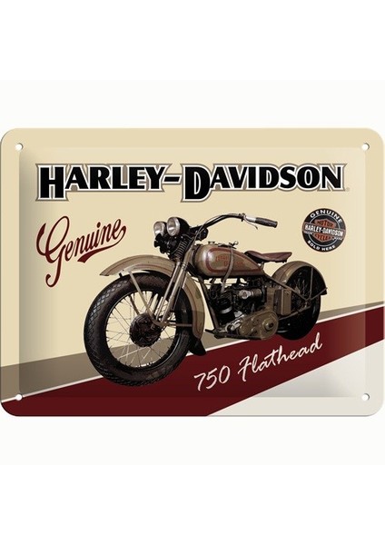 Nostalgic Art Harley Davidson Kabartmalı Metal Duvar Panosu