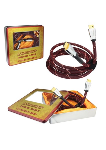 Mk-2 Metal Kutulu Altın Uçlu 2 Metre Hdmi Kablo