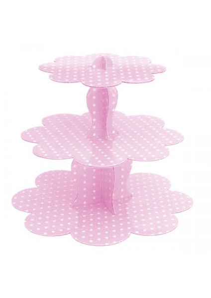 Pembe Cupcake Stand 1 Adet