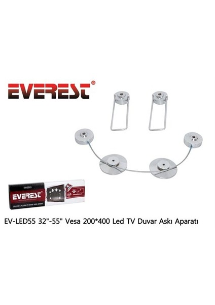 Ev-Led55 32''-55'' Vesa 200*400 Led Tv Duvar Askı Aparatı