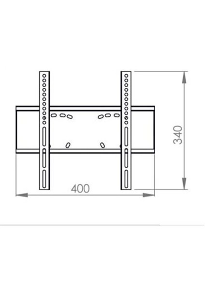 LA-4035 26”-40” ARASI TÜM LCD-LED-PLASMA TVLER İÇİN SABİT ASKI APARATI