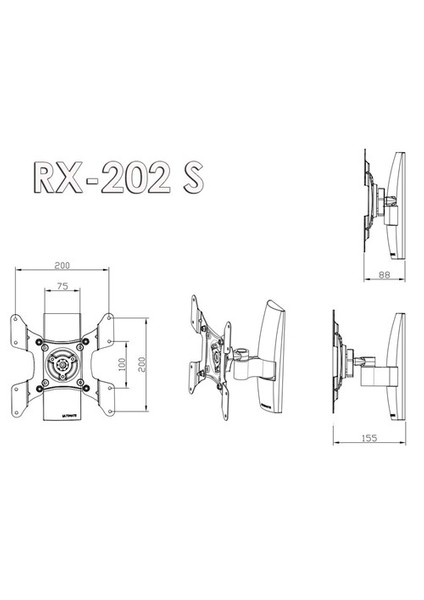 15' - 32' Televizyon Askı Aparatı RX-202S