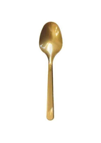 Gold Renkli Plastik Parti Kaşığı 25'Li