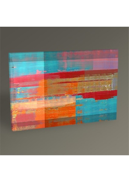Renkli Soyut Yağli Boya Tablo 30 x 20
