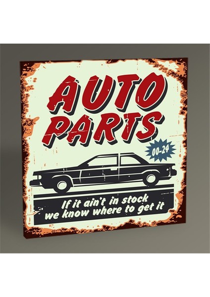 Auto Parts Tablo 30X30