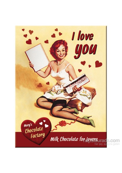 I Love You Chocolate Magnet