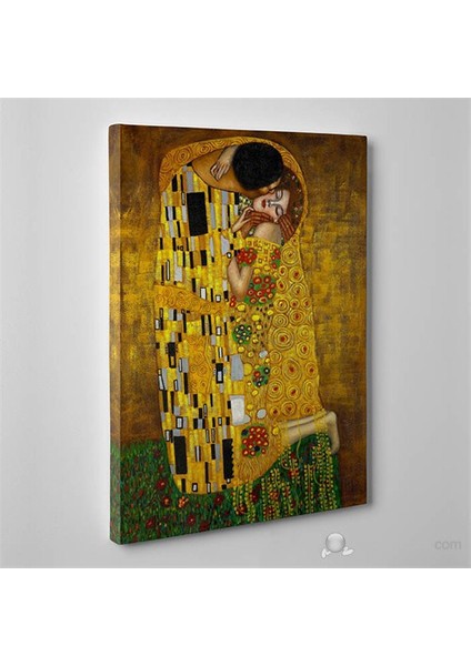 - Gustav Klimt - The Kiss Canvas Tablo - 75X50cm