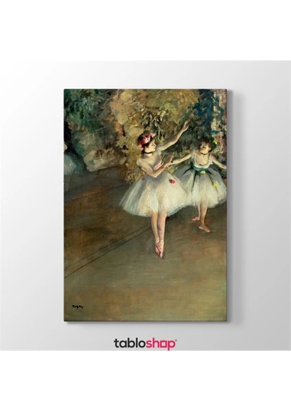 Edgar Degas - Two Ballerinas Tablosu