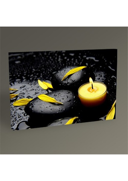 Yellow Candletablo 60X40