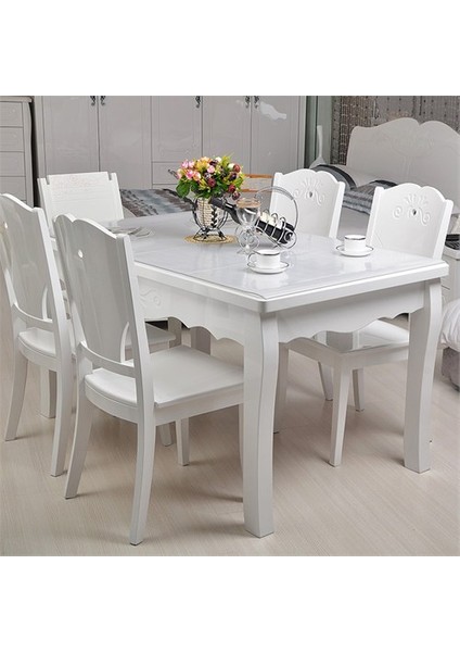 Şeffaf Pvc Kalın Masa Örtüsü 1,7 Mm. 80X130 Cm