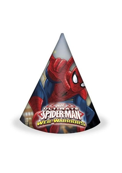 Spiderman Külah Şapka 6'Li
