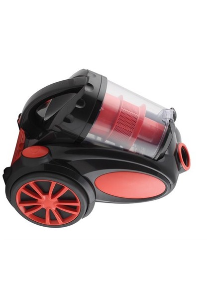 BH022DC Potency 2200W Toz Torbasız Hepa Filtreli Elektrikli Süpürge - Siyah Kırmızı