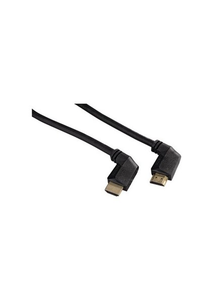 HS Ethernet 90°- 90° Açılı Altın Uçlu 3S 1.5m HDMI Kablo