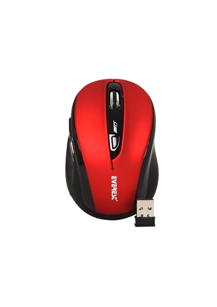 Sm-613 Kırmızı/Siyah 2.4Ghz Optik Kablosuz Mouse