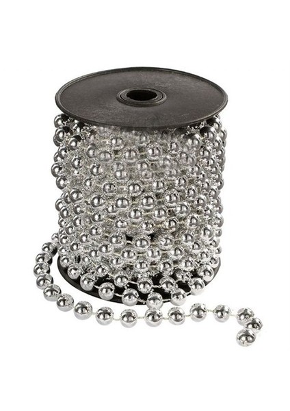 Gümüş Renk Makara Boncuk Zincir Süs fiyatları