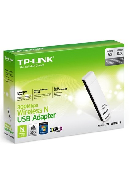 TL-WN821N, 300 Mbps N Kablosuz USB Adaptör