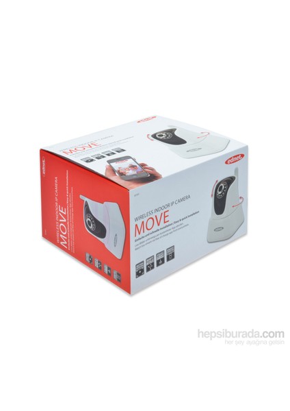 Move Kablosuz Gece & Gündüz Hareketli İç Mekan IP Kamera (VGA 640X480) (ED-87241)