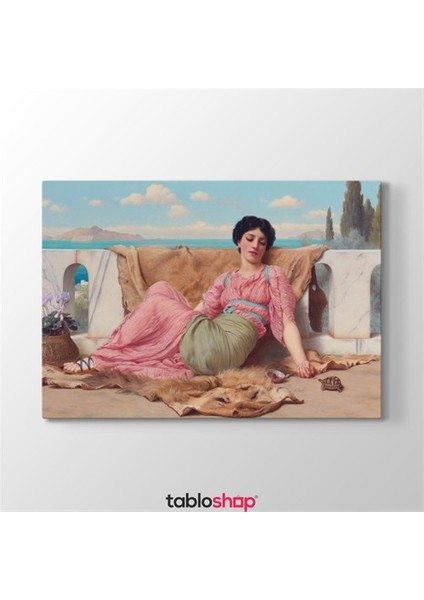 John William Godward - The Quiet Pet Tablosu