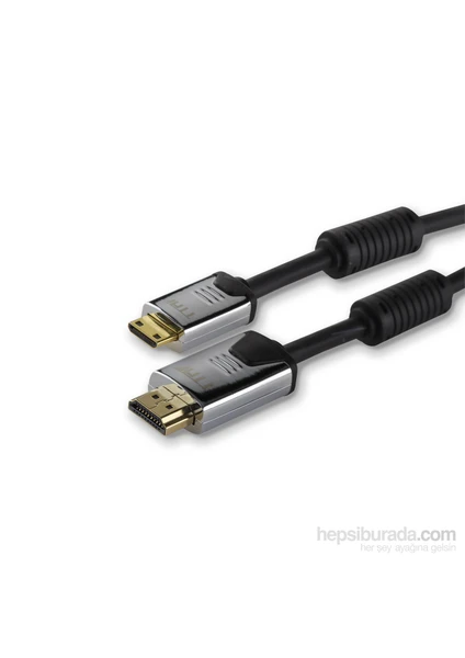 TTAF Mini HDMI™ Connector  to HDMI™ Connector High Speed HDMI™ Kablosu  Full Metal Triple Shielded 24K Altın 1,5m (99027)