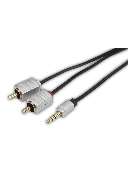 Nano Pro 3.5mm Stereo - 2 RCA AUX Ses Kablosu Y Kablo 2m