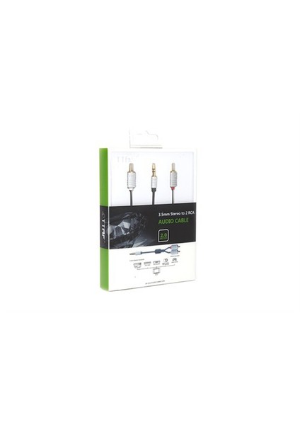 Nano Pro 3.5mm Stereo - 2 RCA AUX Ses Kablosu Y Kablo 2m