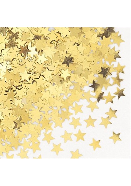 Yıldız Figürlü Sarı Renk Masa Üzeri Serpme Konfeti 15 Gr