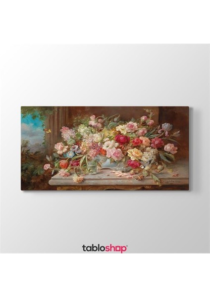 Hans Zatzka - Spring Flowers Tablosu