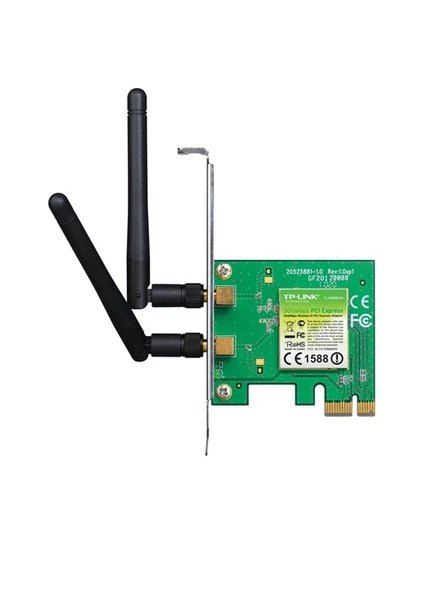 TL-WN881ND, 300 Mbps N Kablosuz 2x2dBi Değiştirilebilir Antenli PCI Express Adaptör