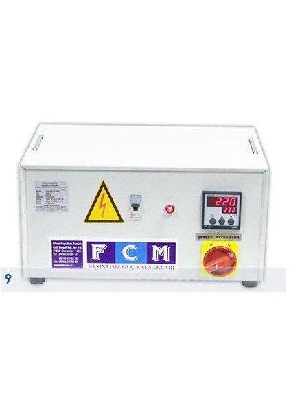 Fcm 1 Kva regülatör Monofaze Servo Elektronik Otom. Mikroişlemcili FSV 11-1