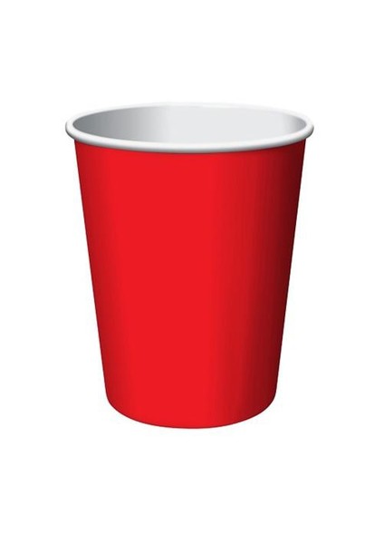 Kırmızı Karton Bardak
