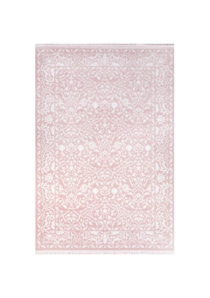 Soft Class Saçaklı Modern Halı 6698 Pembe 160X230 Cm