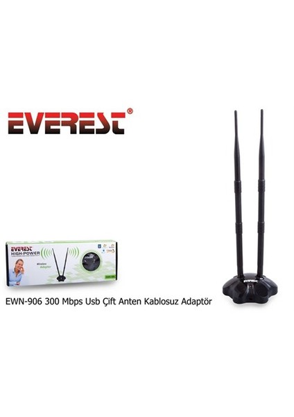 Ewn-906 300 Mbps Usb Çift Anten Kablosuz Adaptör modelleri