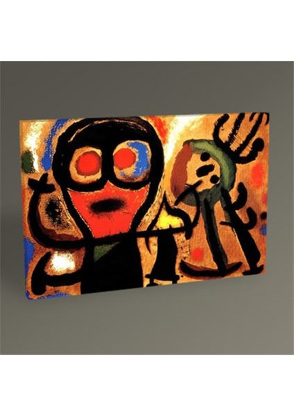 Joan Miro Kuş Ve Adam Tablo 60X40