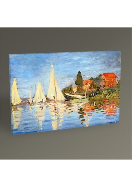 Claude Monet Argenteuil'de Yelken Yarışları 60X40
