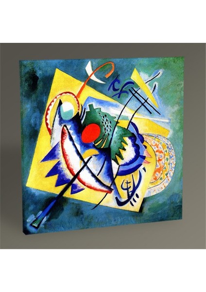 Wassily Kandinsky Rotes Oval Tablo 70X70