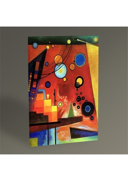 Wassily Kandinsky Heavy Red Tablo 45X30