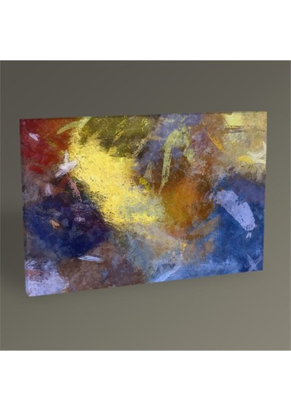 Renkli Soyut Yağli Boya Tablo 30 x 20