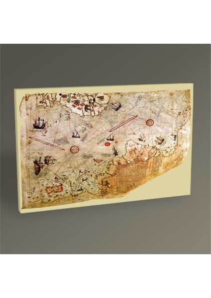 Piri Reis Dünya Haritası Tablo 45X30