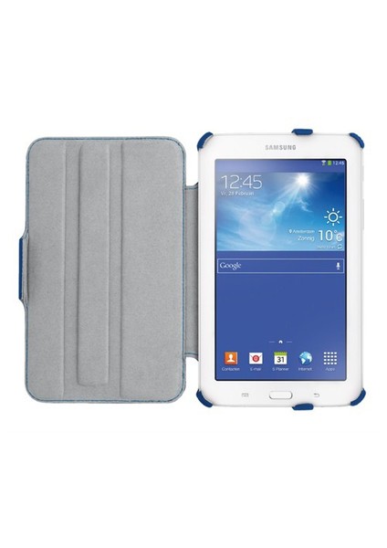Samsung Galaxy Tab3 Lite Folio Case Mavi Tablet Kılıfı (TRU19981)